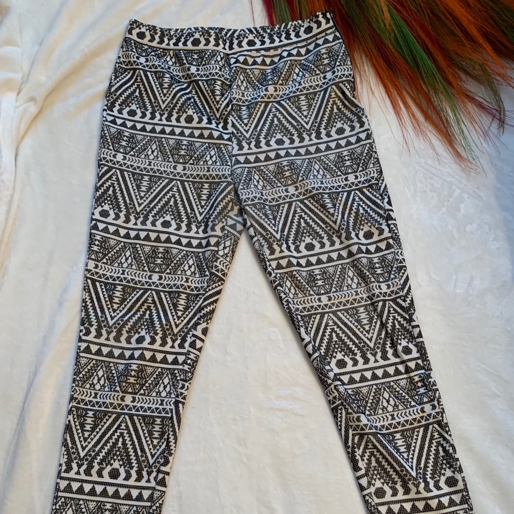 High Waisted Printed Pant